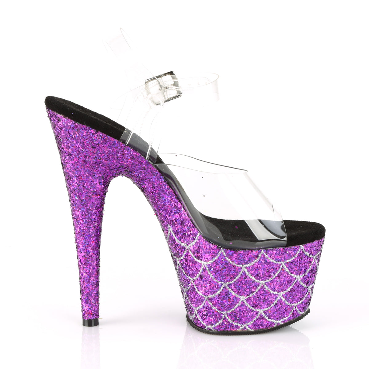Pleaser Sandali da donna ADORE-708mslg CLR / viola multi glitter