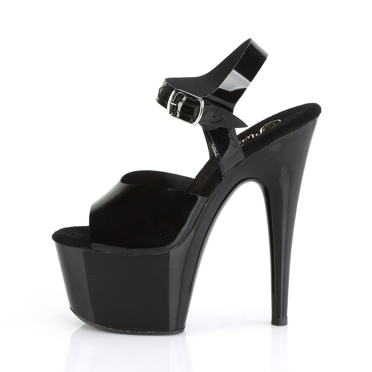 Pleaser Sandali da donna ADORE-708N BLK (Jelly-Like) TPU / BLK