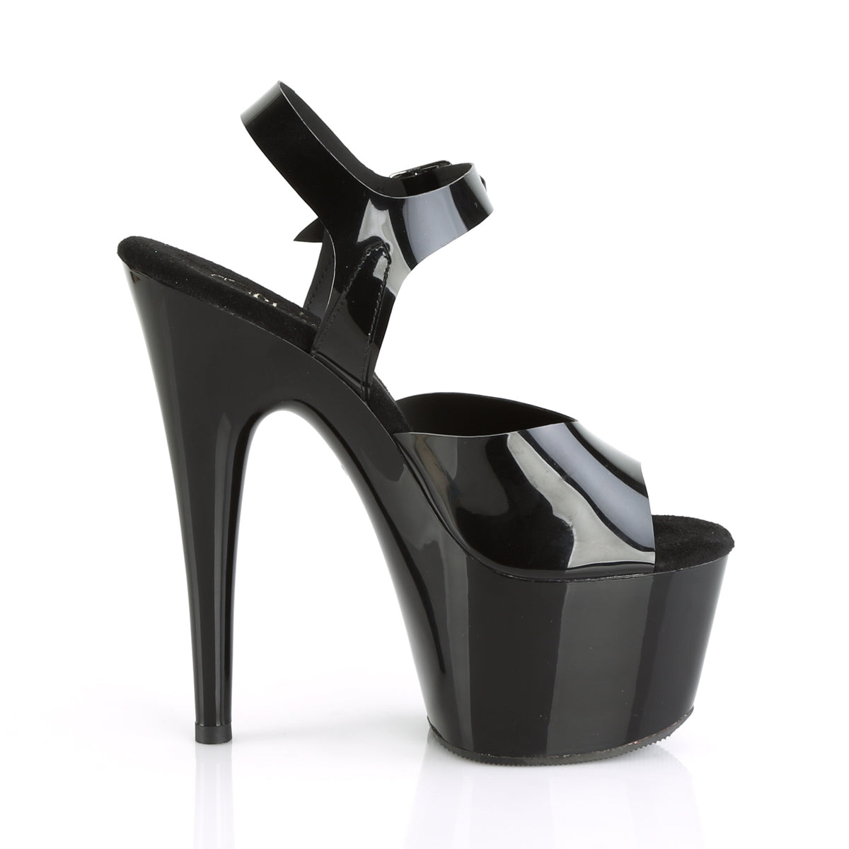 Pleaser Sandali da donna ADORE-708N BLK (Jelly-Like) TPU / BLK