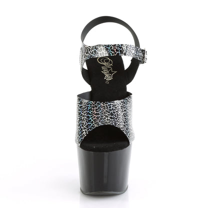 Pleaser Sandali da donna ADORE-708N-ck Blk Crackle Hologram TPU / BLK