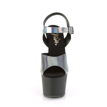 Pleaser Sandali da donna ADORE-708N-DT Pyter Hologram TPU / BLK Matte