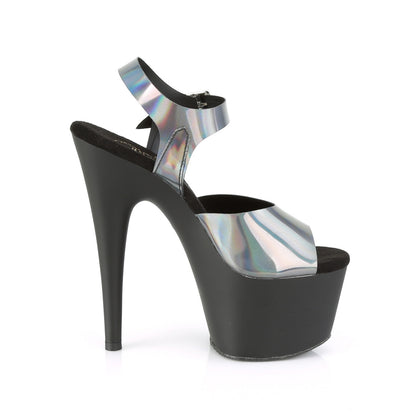 Pleaser Sandali da donna ADORE-708N-DT Pyter Hologram TPU / BLK Matte