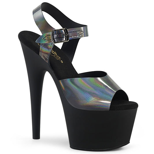 Pleaser Sandali da donna ADORE-708N-DT Pyter Hologram TPU / BLK Matte