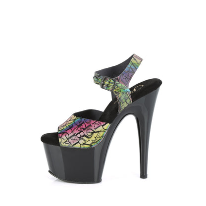 Pleaser  Sandali ADORE-708N-LTP Green-Purple TPU / BLK