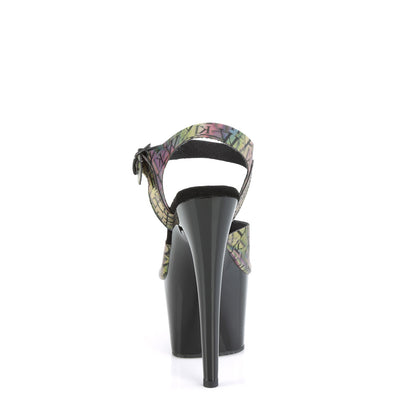 Pleaser  Sandali ADORE-708N-LTP Green-Purple TPU / BLK