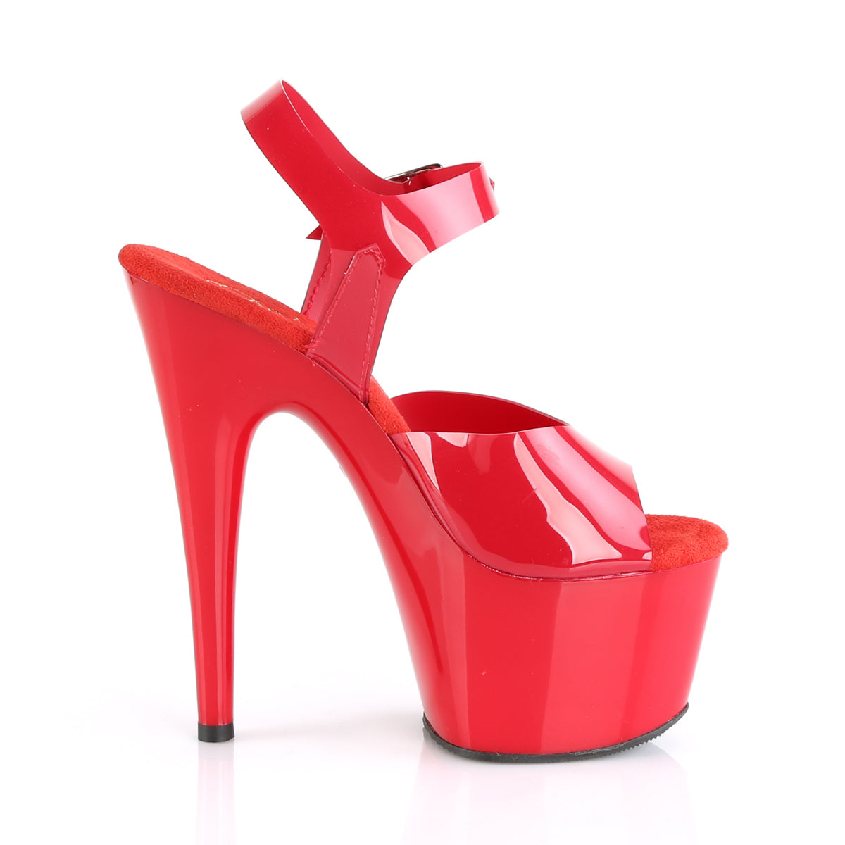 Pleaser Womens Sandals ADORE-708N Red (Jelly-Like) TPU/Red