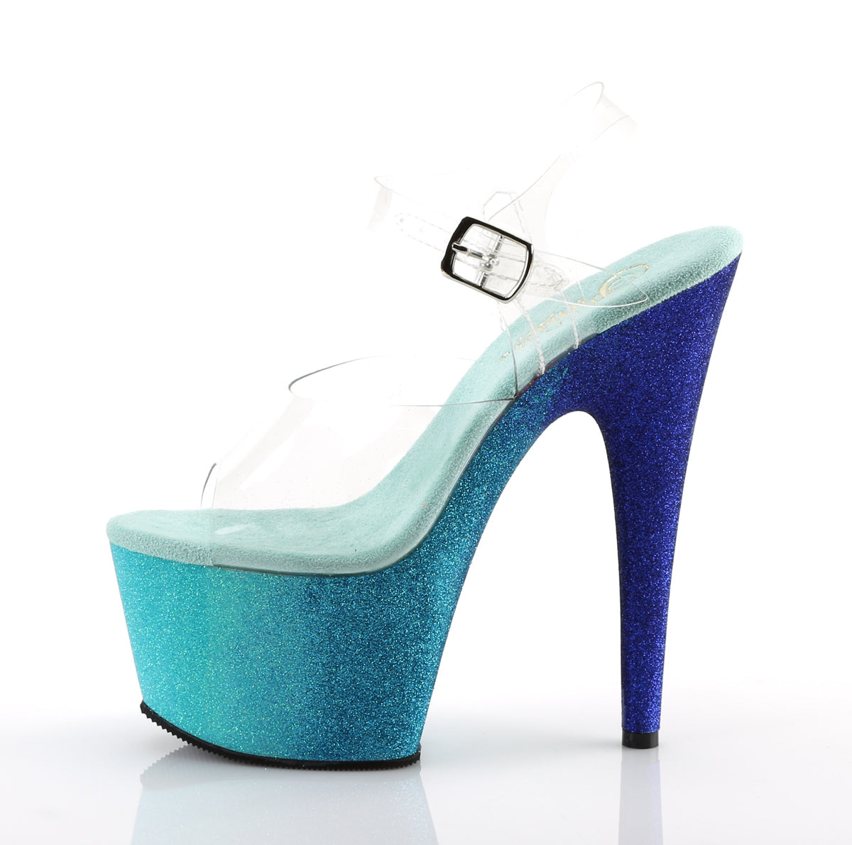 Pleaser Sandali da donna ADORE-708ombre CLR / Aqua-Blue Ombre