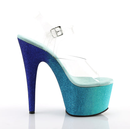 Pleaser Sandali da donna ADORE-708ombre CLR / Aqua-Blue Ombre