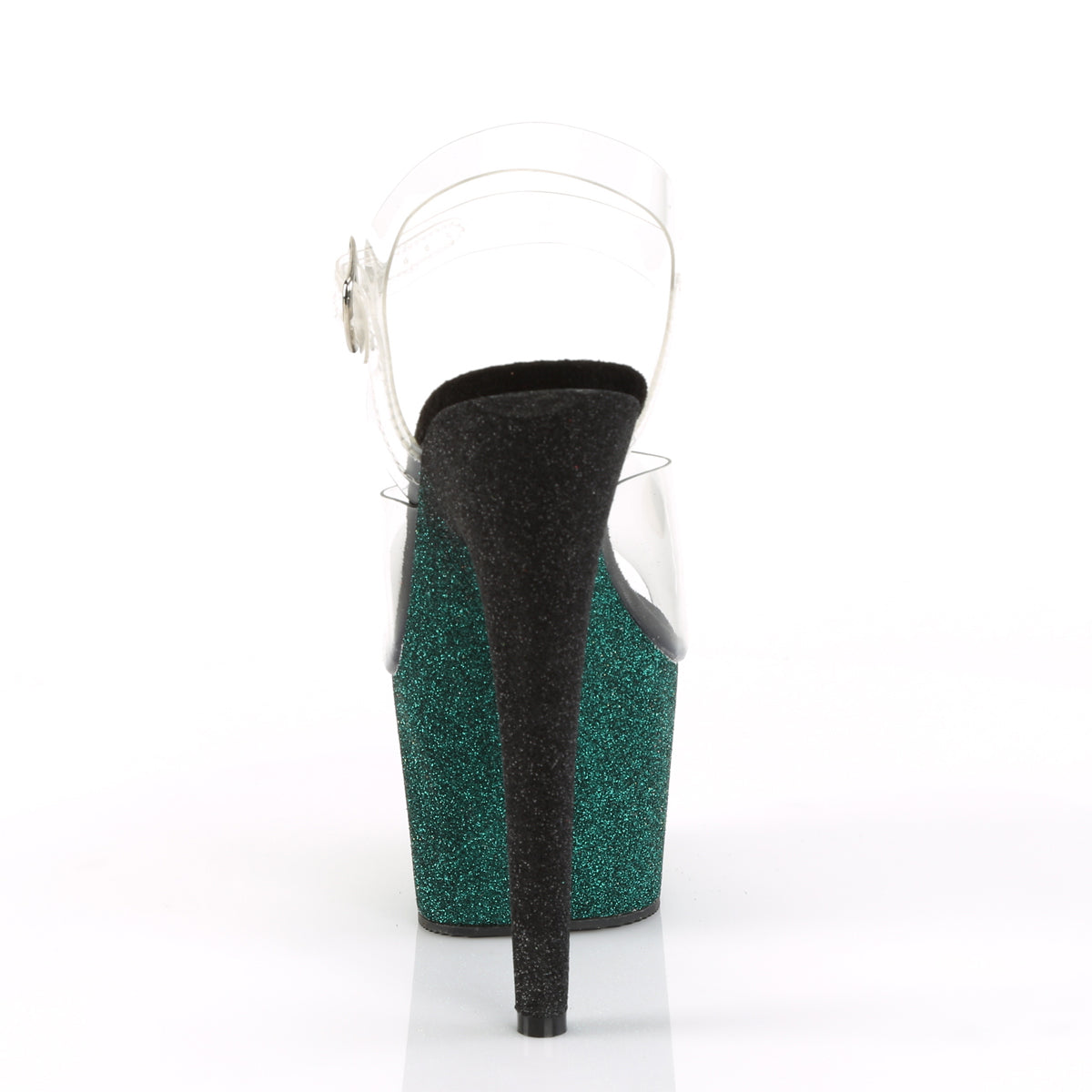 Pleaser Sandali da donna ADORE-708ombre CLR / smeraldo-Poison-Blk ombre.