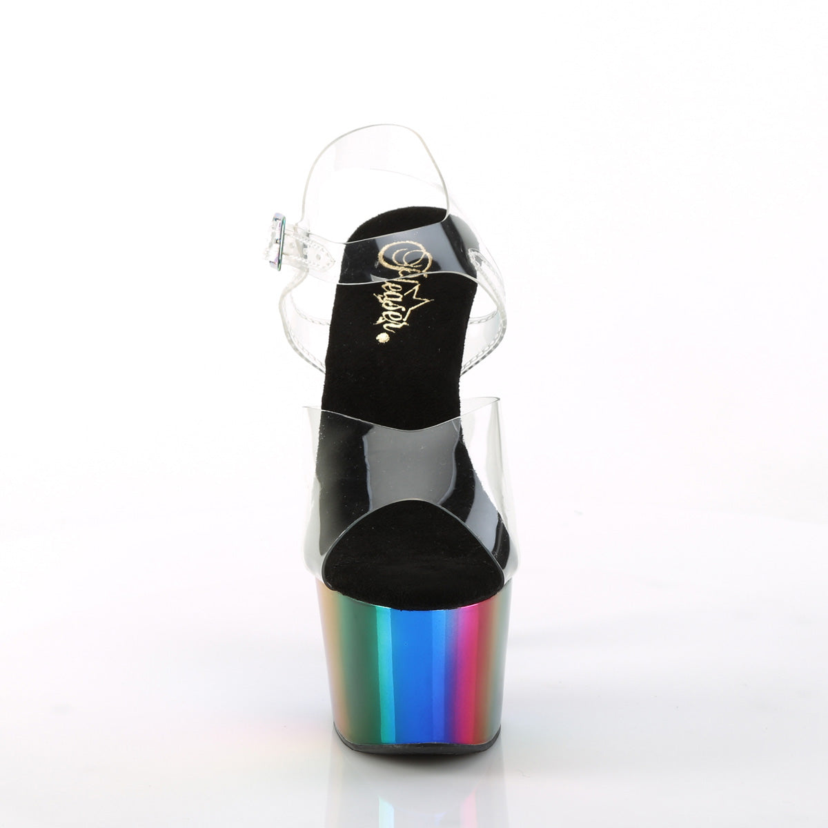 Pleaser Sandali da donna ADORE-708RC CLR /Rainbow Cromo