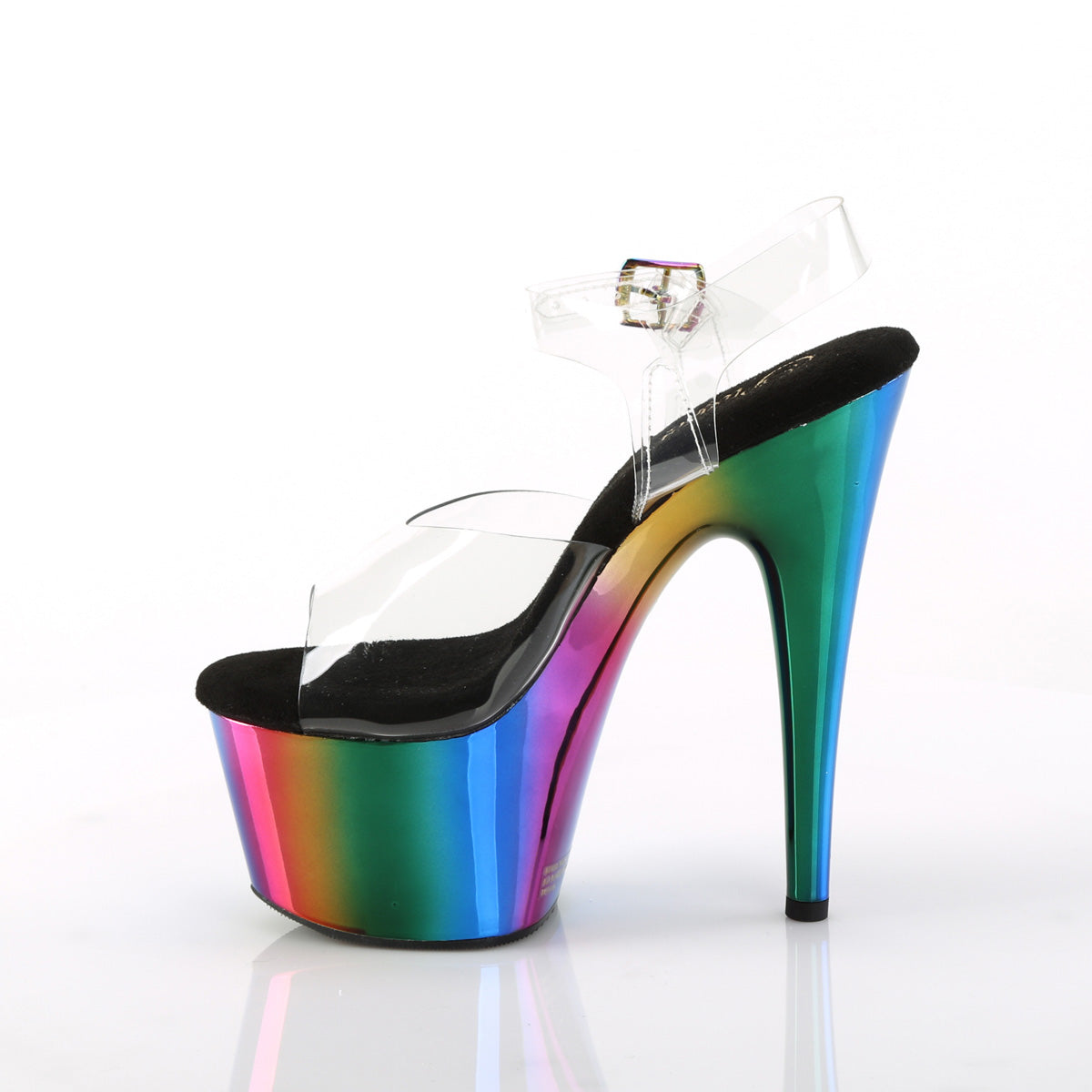 Pleaser Sandali da donna ADORE-708RC CLR /Rainbow Cromo