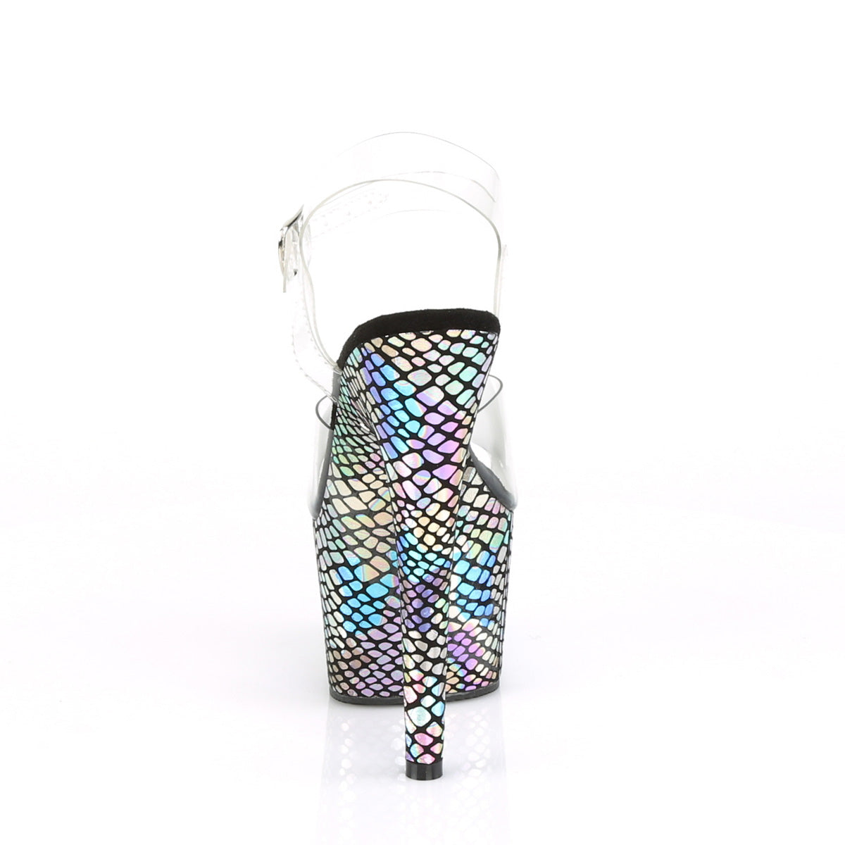 Pleaser Sandali da donna ADORE-708SP CLR / Purple Holo avvolto