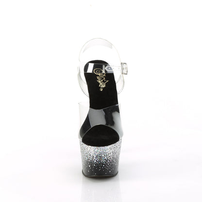 Pleaser   ADORE-708SS CLR/BLK-SLV Multitter