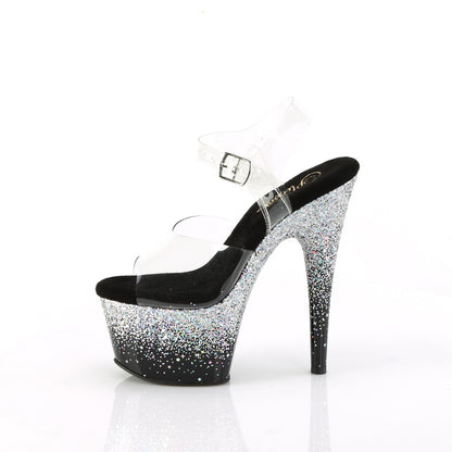 Pleaser   ADORE-708SS CLR/BLK-SLV Multitter