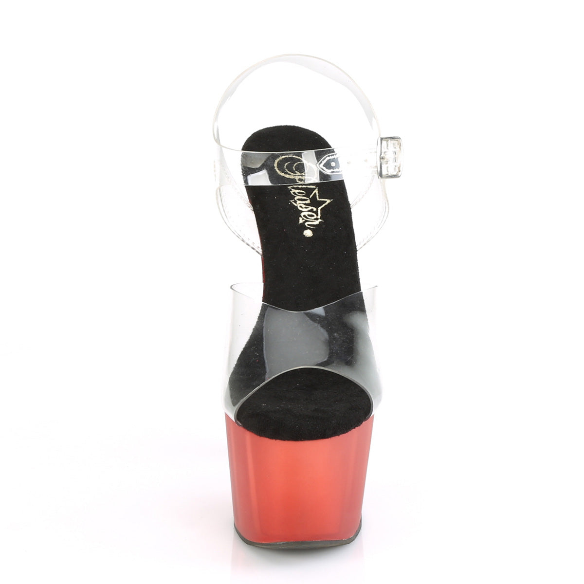 Pleaser Sandali da donna ADORE-708T CLR / rosso smerigliato