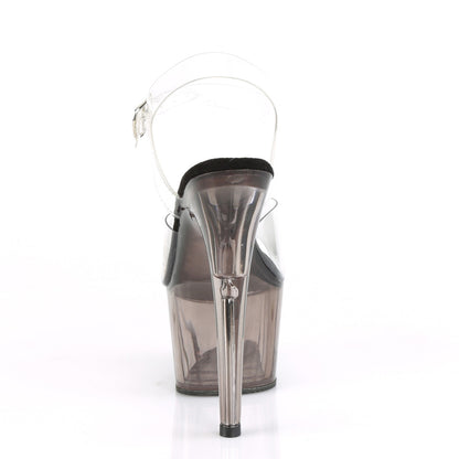 Pleaser Womens Sandals ADORE-708T Clr/Smoke Tinted