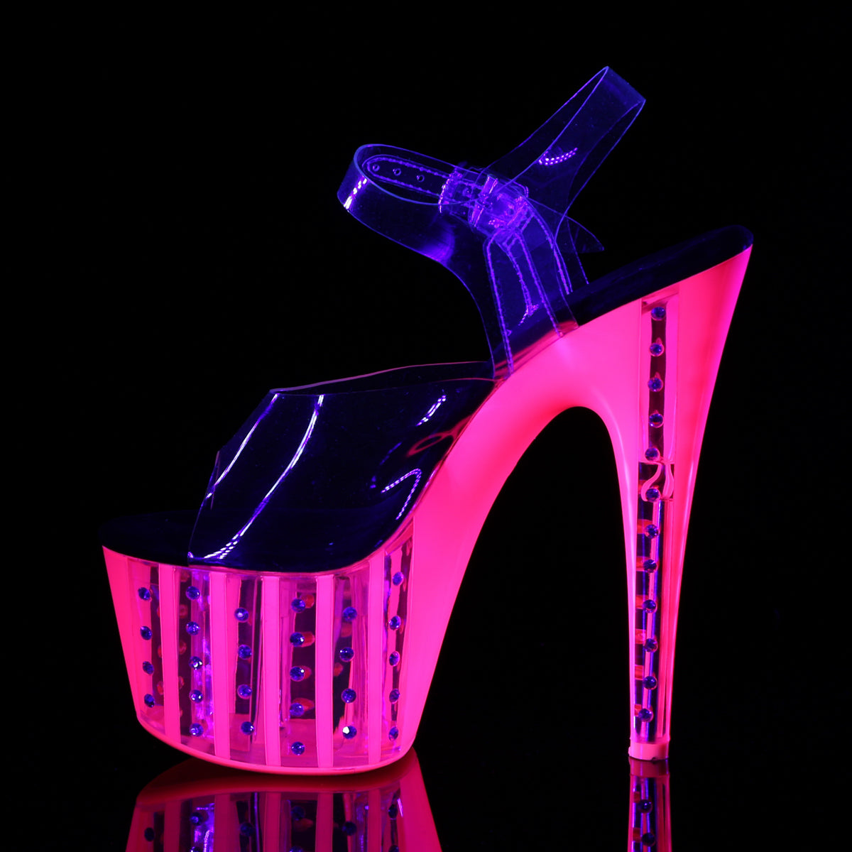 Pleaser Sandali da donna ADORE-708vlrs CLR / Neon H. rosa