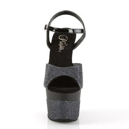 Pleaser Sandali da donna ADORE-709-2G BLK multi glitter / blk multi glitter