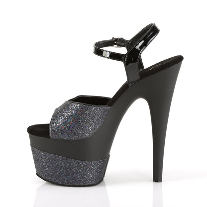 Pleaser Sandali da donna ADORE-709-2G BLK multi glitter / blk multi glitter