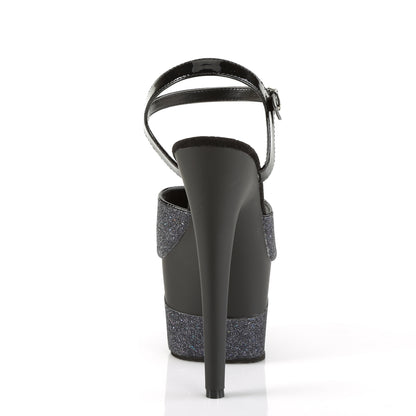 Pleaser Sandali da donna ADORE-709-2G BLK multi glitter / blk multi glitter