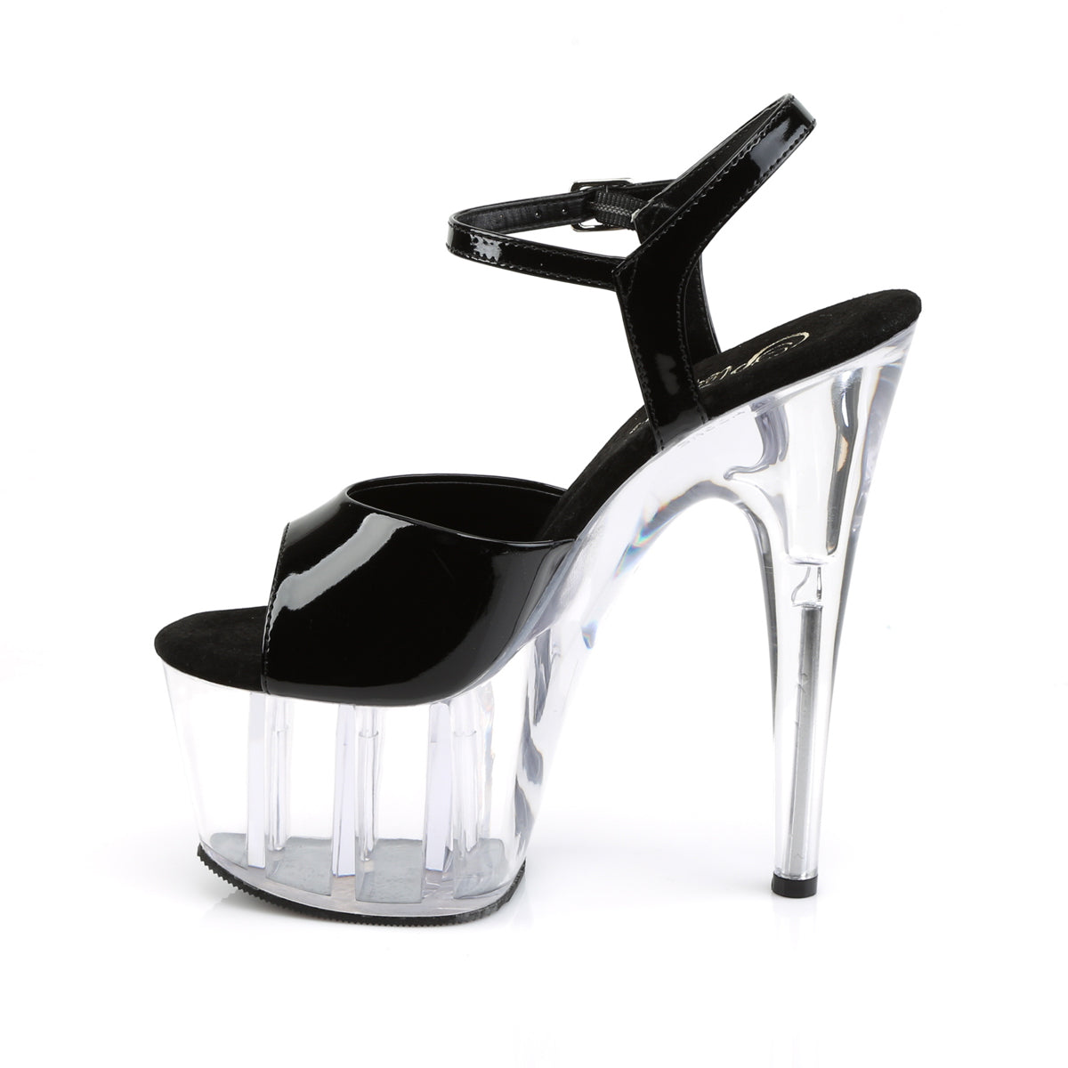Pleaser Sandali da donna ADORE-709 BLK PAT / CLR