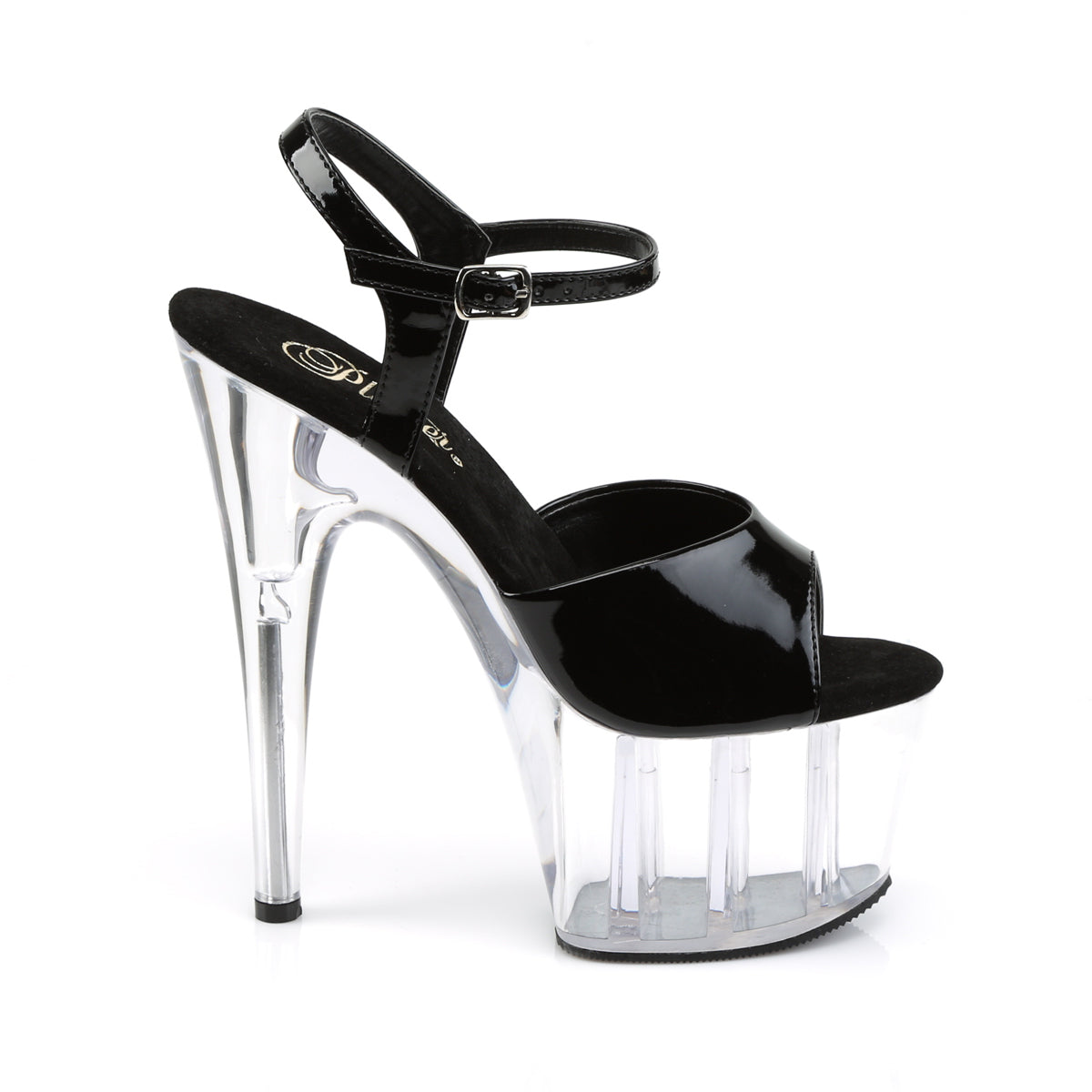 Pleaser Sandali da donna ADORE-709 BLK PAT / CLR