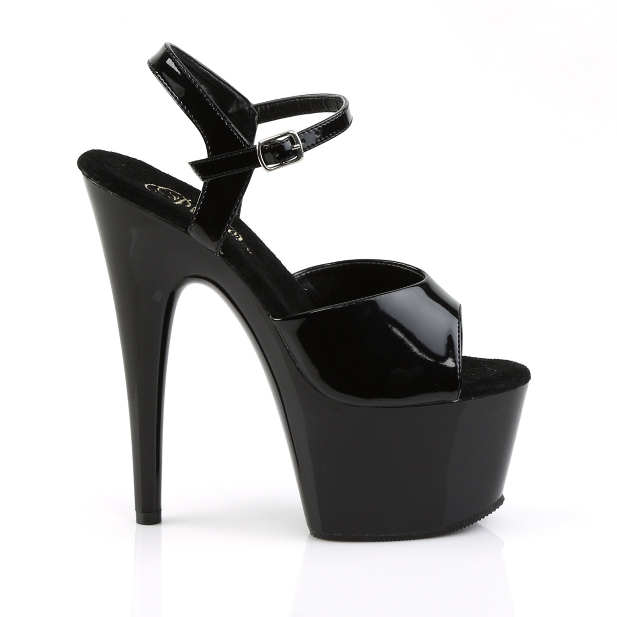 Pleaser Sandali da donna ADORE-709 BLK PAT / BLK