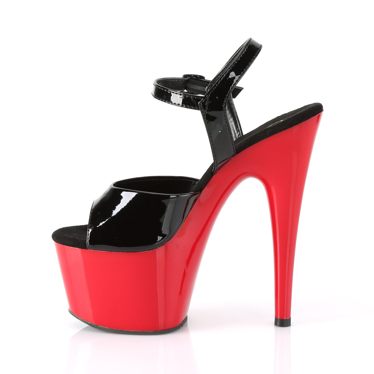 Pleaser Sandali da donna ADORE-709 BLK PAT / RED