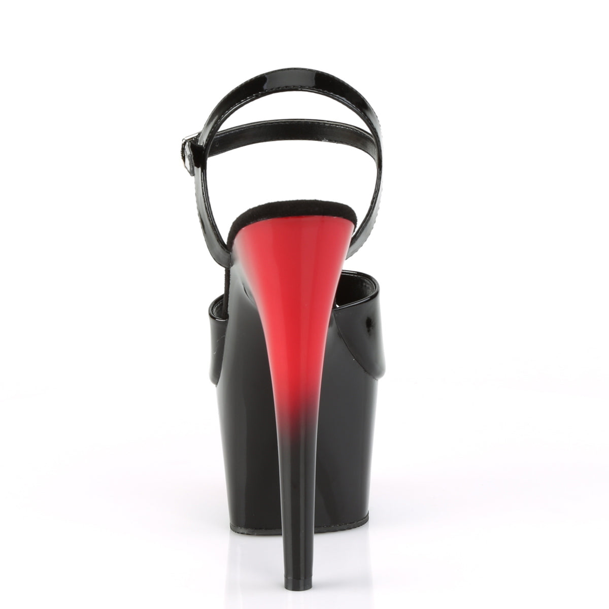 Pleaser Sandali da donna ADORE-709BR BLK PAT / RED-BLK
