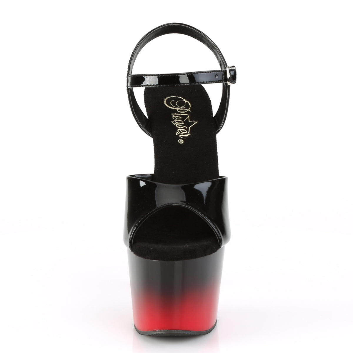 Pleaser Sandali da donna ADORE-709BR-H BLK PAT / BLK-RED