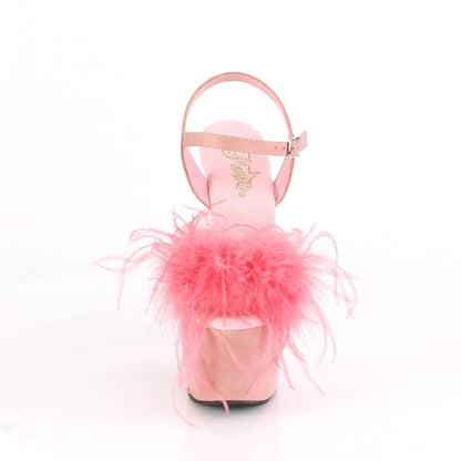 Pleaser Sandali da donna ADORE-709f B. rosa f.suede-piuma / b. Rosa f.suede.