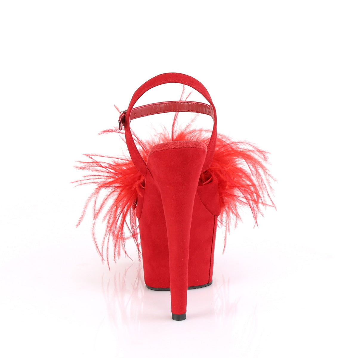 Pleaser Sandali da donna ADORE-709F RED FAUX Suede-Feather / Red Faux Suede Suede