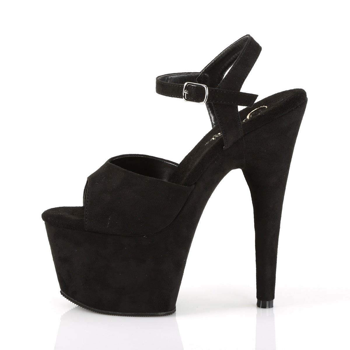 Pleaser Sandali da donna ADORE-709FS BLK FAUX SOMEDE / BLK Faux Suede Suede