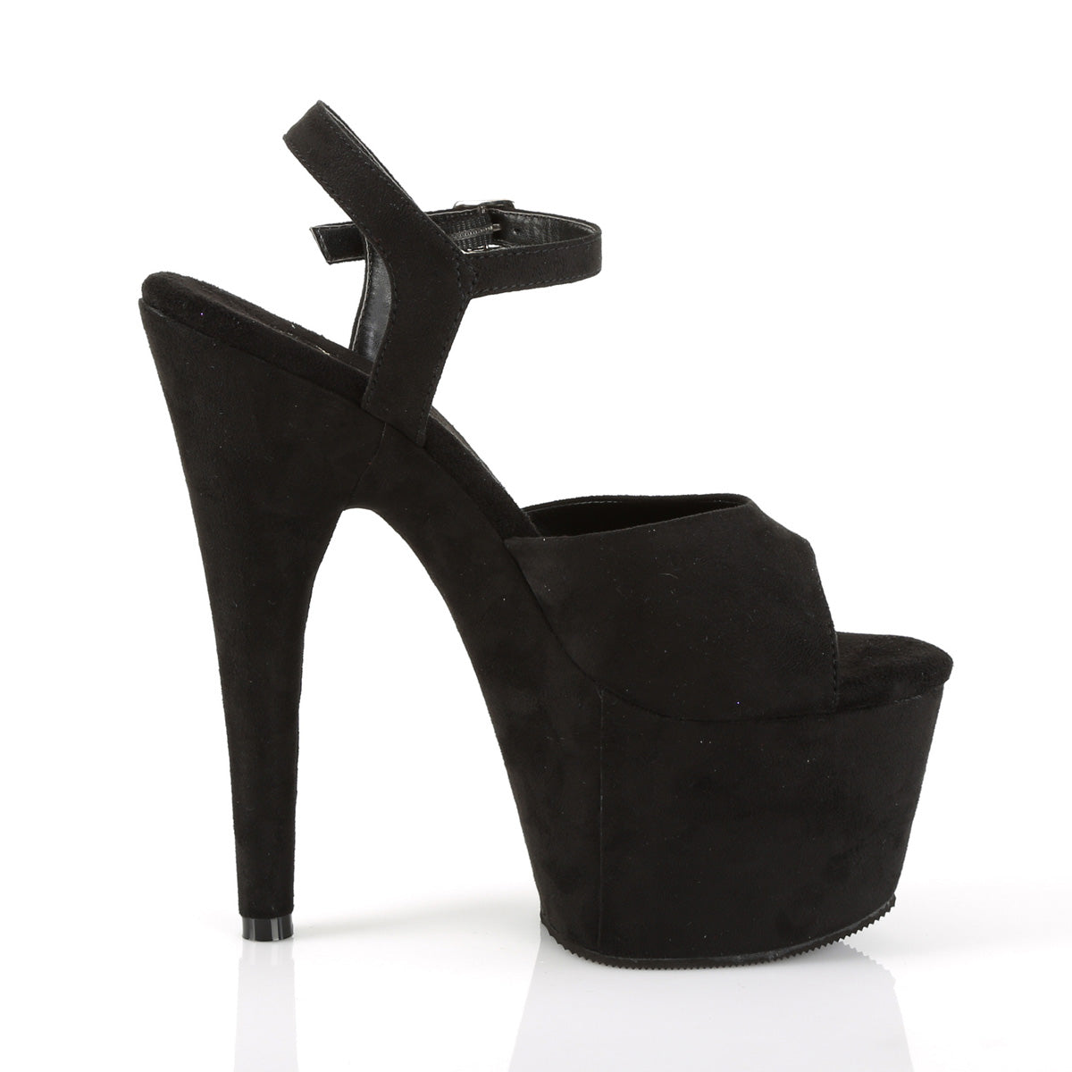 Pleaser Sandali da donna ADORE-709FS BLK FAUX SOMEDE / BLK Faux Suede Suede