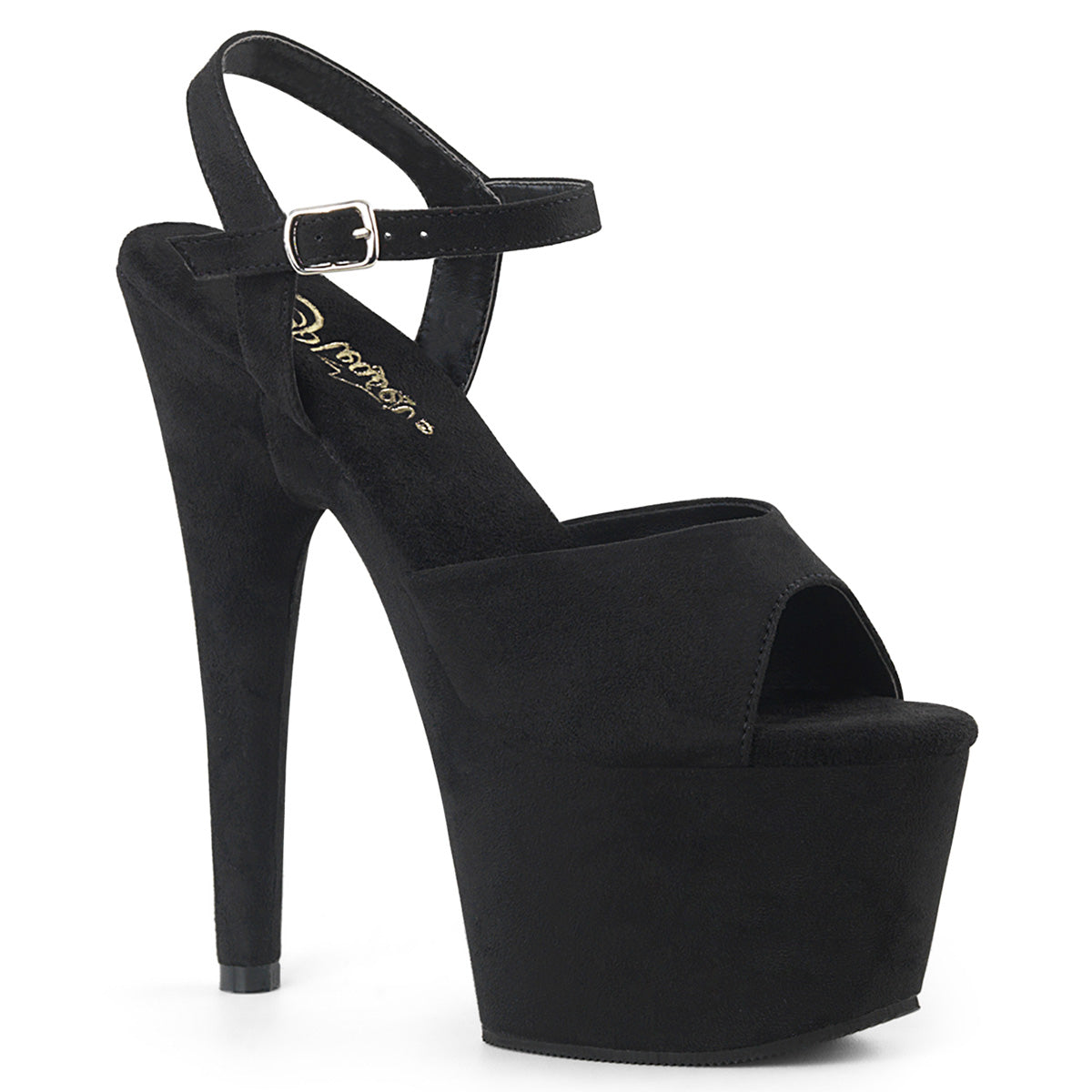 Pleaser Sandali da donna ADORE-709FS BLK FAUX SOMEDE / BLK Faux Suede Suede