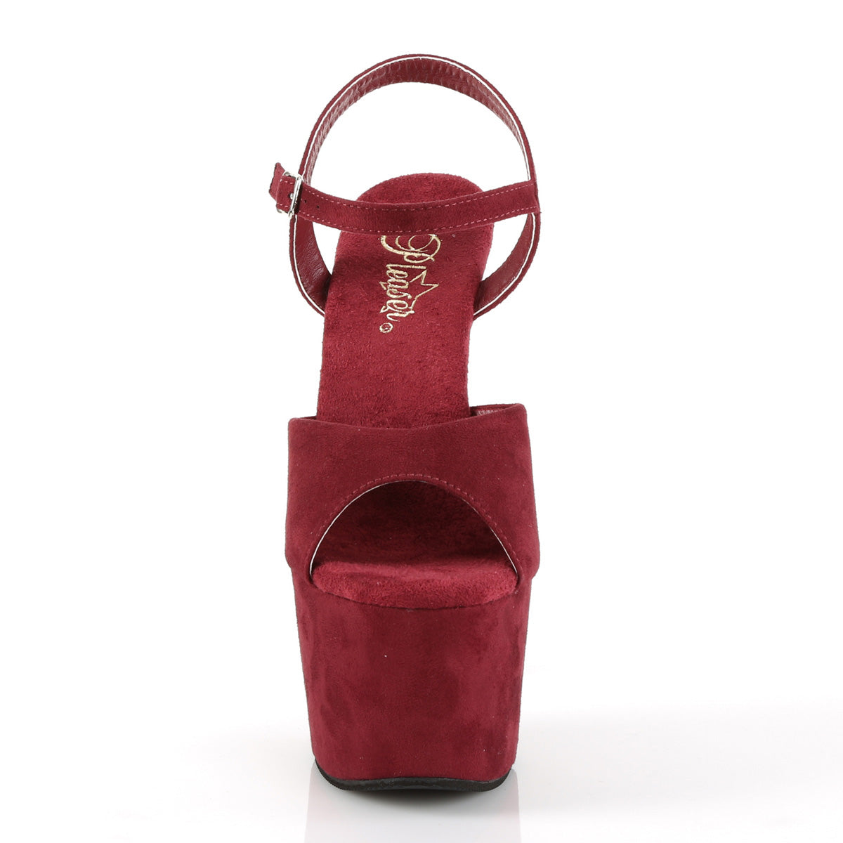 Pleaser Sandali da donna ADORE-709FS Burgundy Faux Suede / Borgogna in finta pelle scamosciata