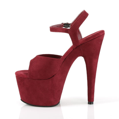 Pleaser Sandali da donna ADORE-709FS Burgundy Faux Suede / Borgogna in finta pelle scamosciata