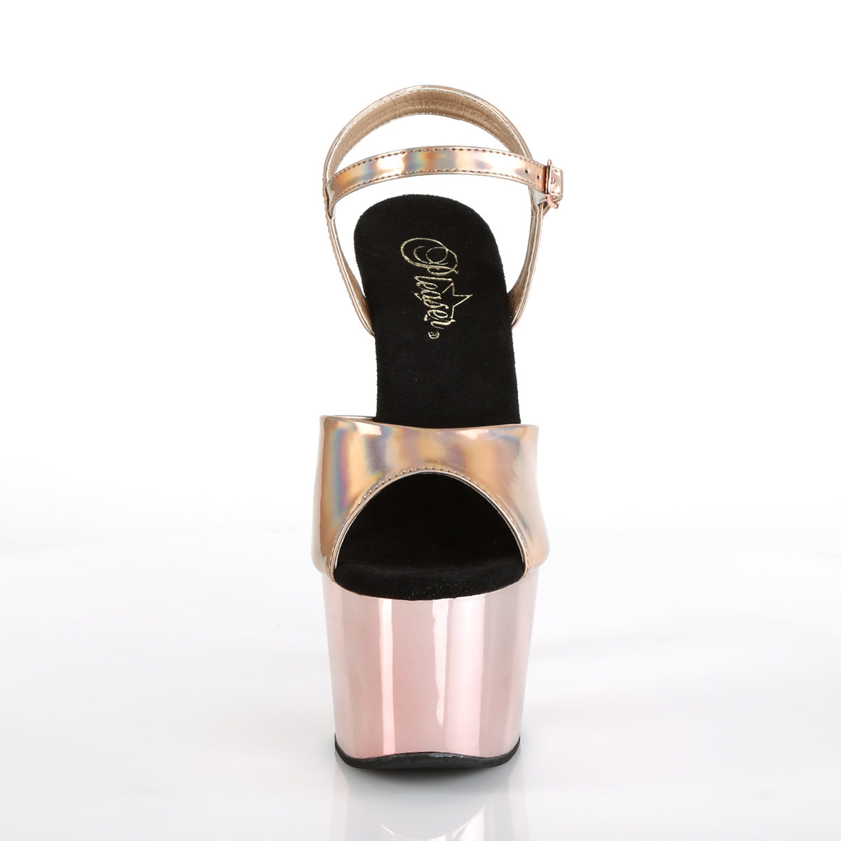 Pleaser Sandali da donna ADORE-709HGCH oro rosa ologramma / oro rosa cromato