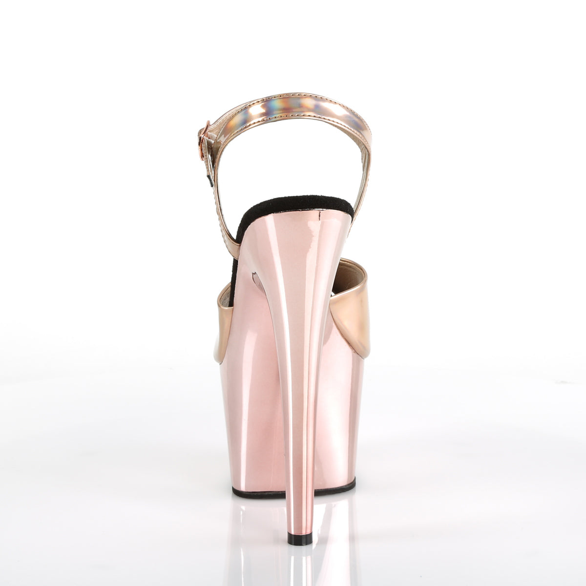 Pleaser Sandali da donna ADORE-709HGCH oro rosa ologramma / oro rosa cromato