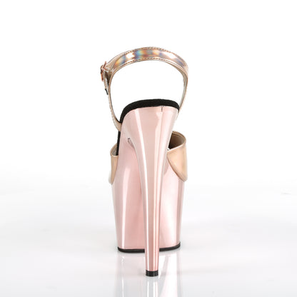 Pleaser Sandali da donna ADORE-709HGCH oro rosa ologramma / oro rosa cromato