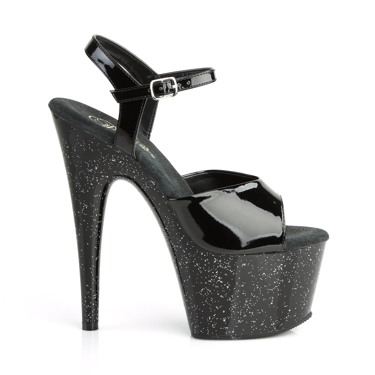Pleaser Sandali da donna ADORE-709 mg Blk Pat / Blk