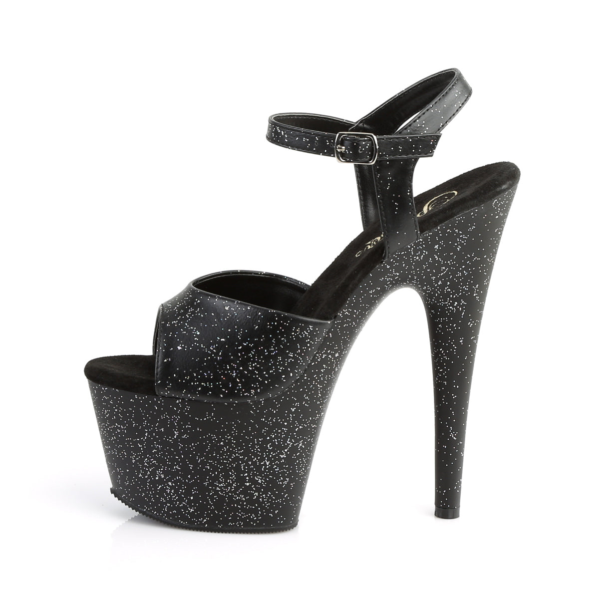 Pleaser Sandali da donna ADORE-709MG BLK PELLE PELLE / BLK MATTE