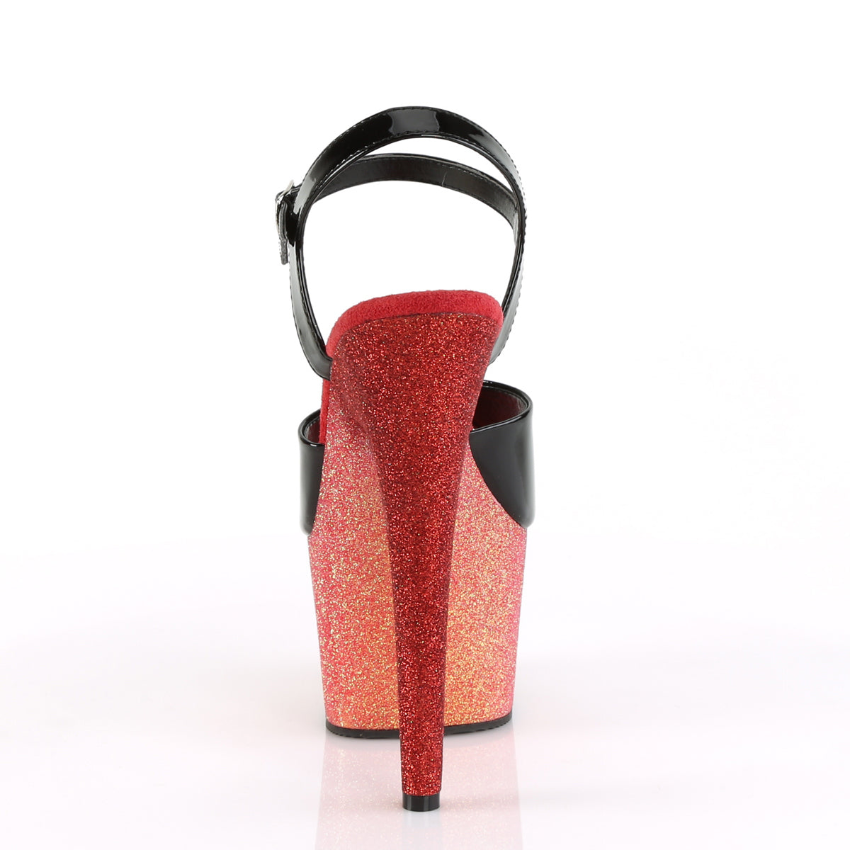 Pleaser Sandali da donna ADORE-709ombre BLK / Rose Gold-Red Ombre