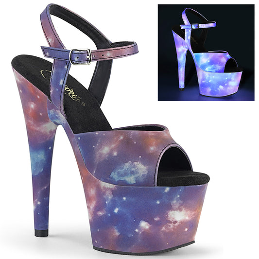 Pleaser Sandali da donna ADORE-709Refl Refleflective / Purple-Blue Refleflective