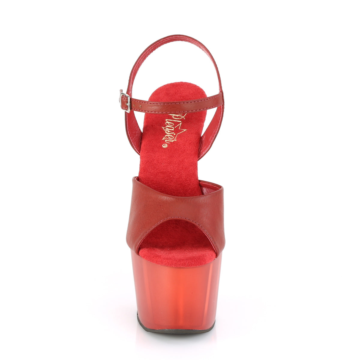 Pleaser Sandali da donna ADORE-709T in ecopelle rossi / rosso smerigliato