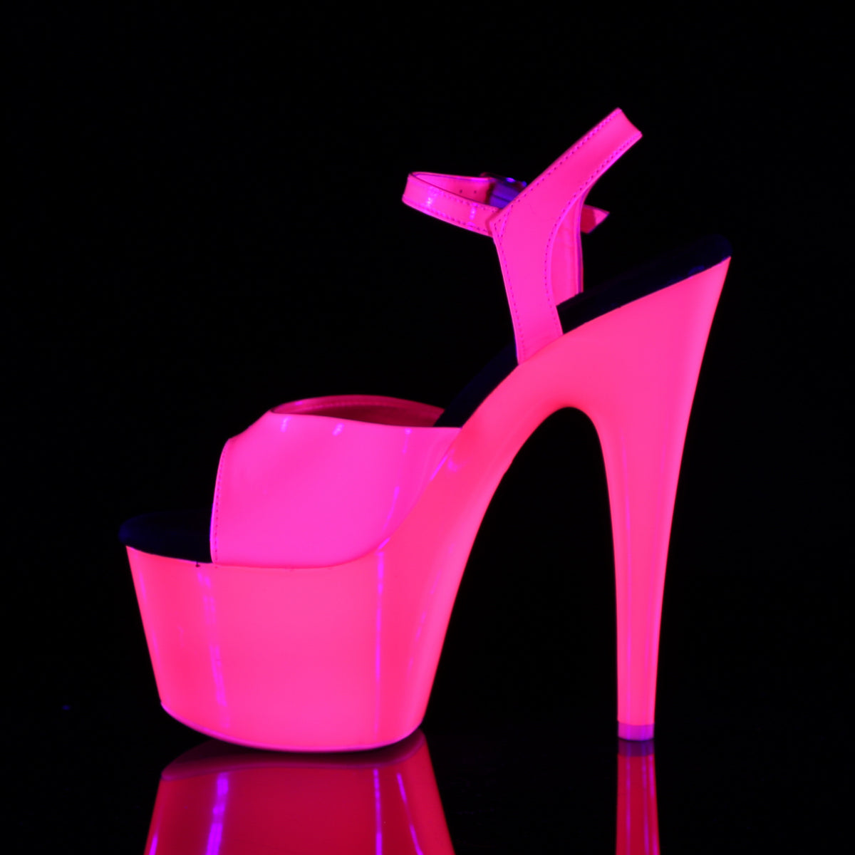 Pleaser Sandali da donna ADORE-709UV neon h. rosa pat / neon h. rosa