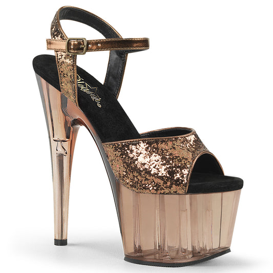 Pleaser Sandali da donna ADORE-710gt bronzo glitter / bronzo colorato