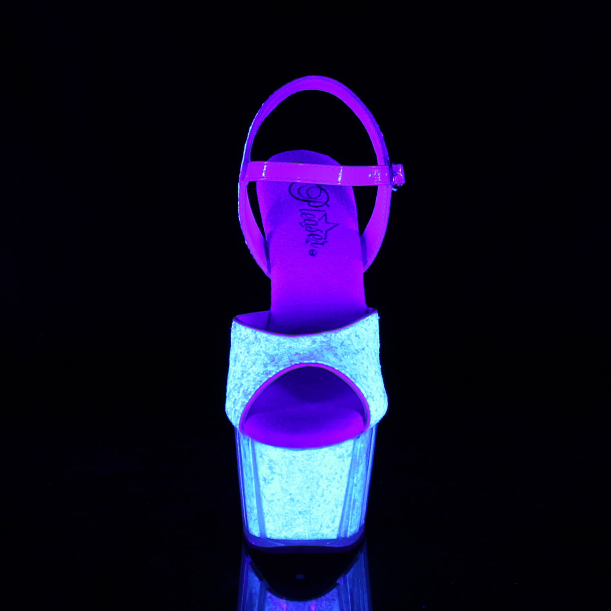 Pleaser Sandali da donna ADORE-710UVG Neon Opal Glitter / Neon Opal Glitter