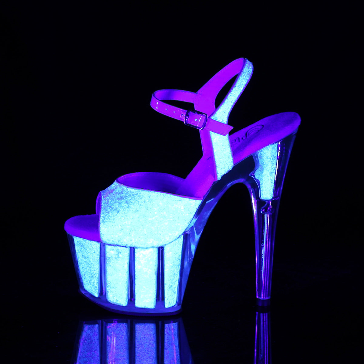Pleaser Sandali da donna ADORE-710UVG Neon Opal Glitter / Neon Opal Glitter
