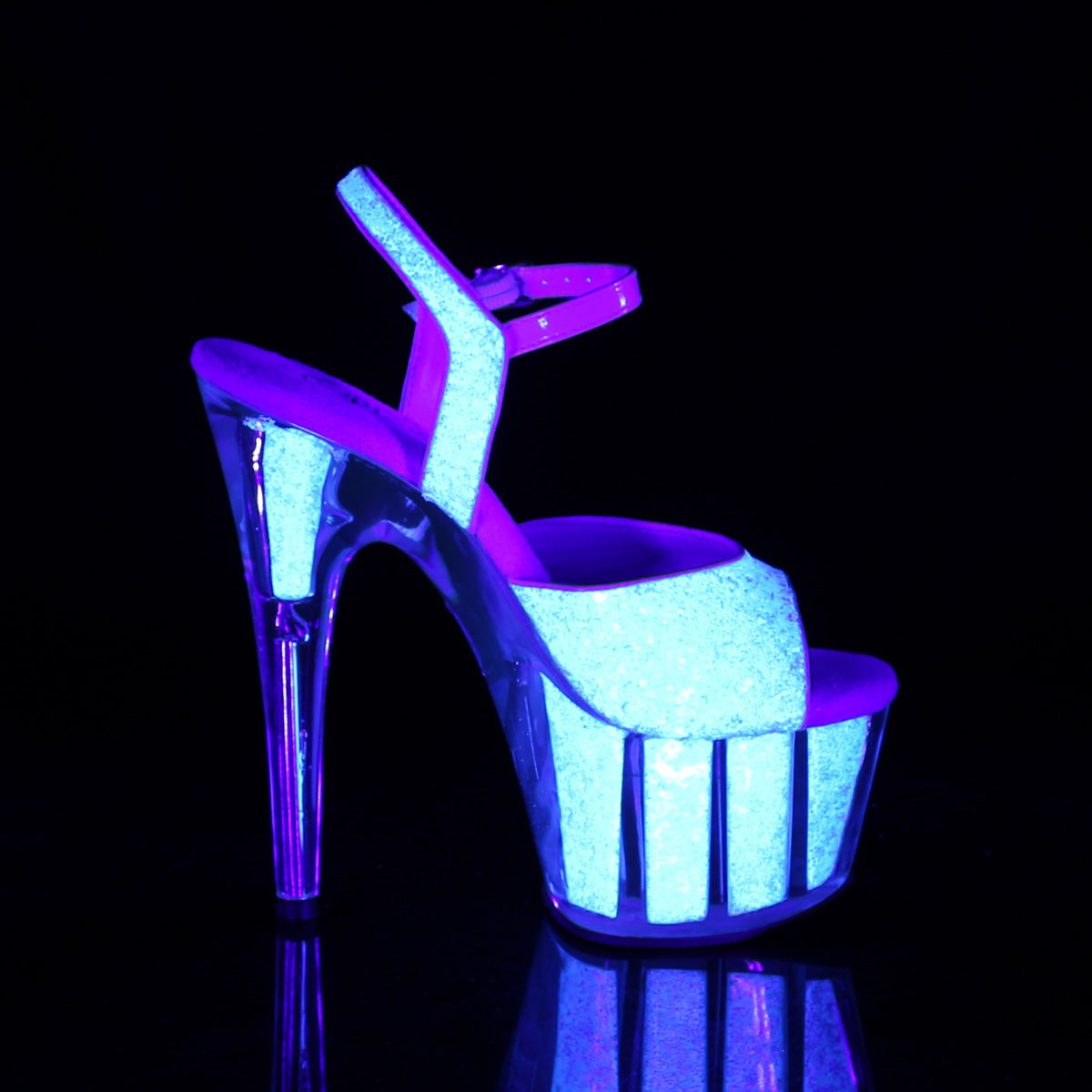 Pleaser Sandali da donna ADORE-710UVG Neon Opal Glitter / Neon Opal Glitter